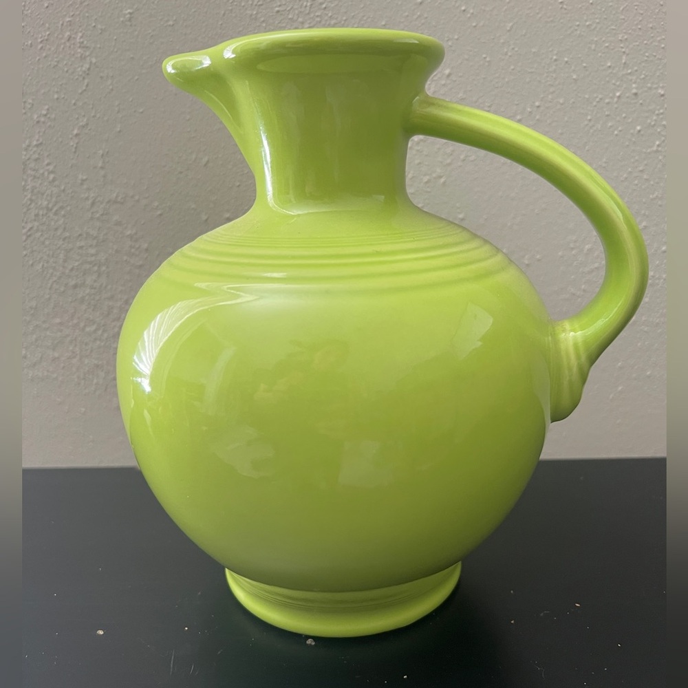 Lime green Fiestaware pitcher / carafe